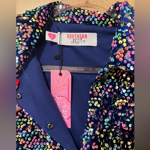 Sequin Multicolor Mini Dress - Picture 4 of 7